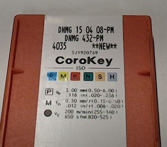 Lot 200-1019 Sandvik DNMG 432-PM turning inserts