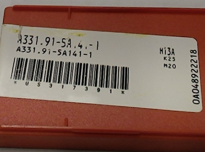 Lot 200-1028 Sandvik A331.90-5A Grooving inserts