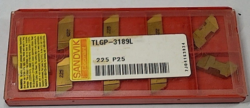 Lot 200-1002 Sandvik TLGP-3189L Grooving inserts