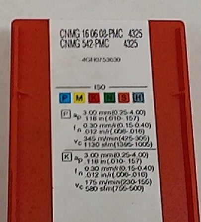 Lot 200-1011 Sandvik CNMG 542-PMC Turning inserts