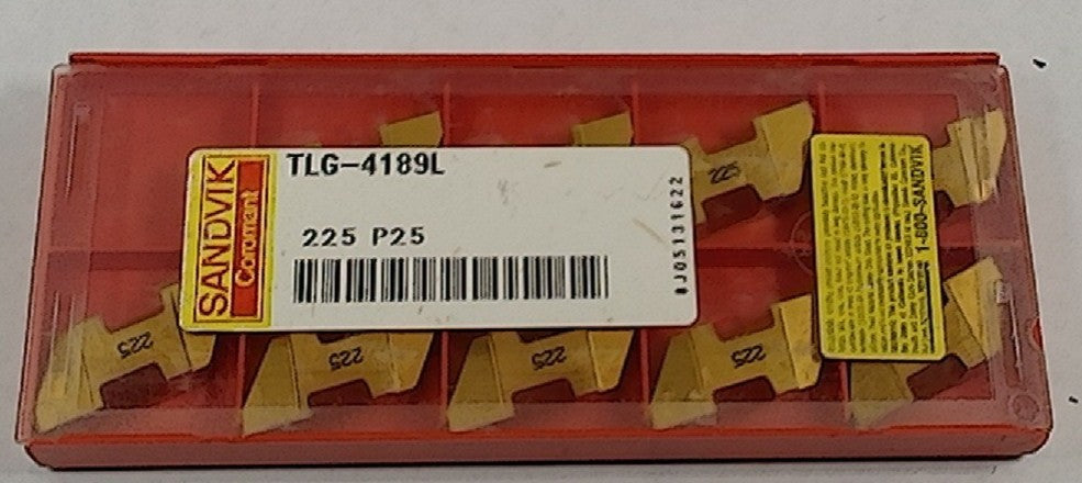 Lot 200-1020 Sandvik TLG-4189L Grooving inserts