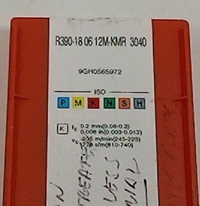 Lot 100-1002 Sandvik R390-18 06 12M-KMR Milling inserts