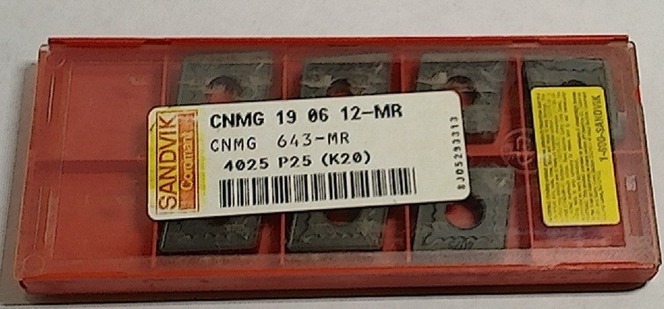 Lot 100-1006 Sandvik CNMG 643-MR Turning inserts