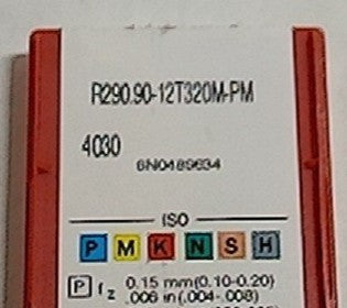 Lot 100-1013 Sandvik R290.90-12T320M-PM Milling inserts