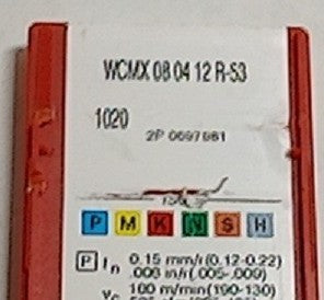 Lot 100-1014 Sandvik WCMX 08 04 12 R-53 Indexable drilling inserts