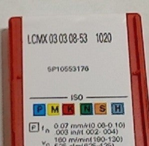 Lot 100-1015 Sandvik LCMX 03 03 08-53 Indexable drilling inserts