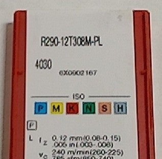 Lot 100-1027 Sandvik R290-12T308M-PL Milling inserts