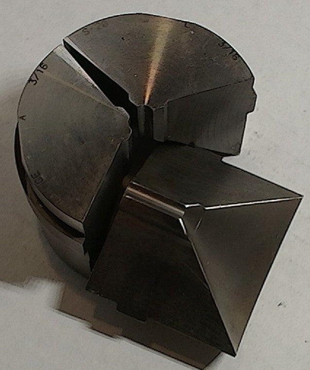Lot 250-1012  Hardinge  3/16  inch round S20 collet pads