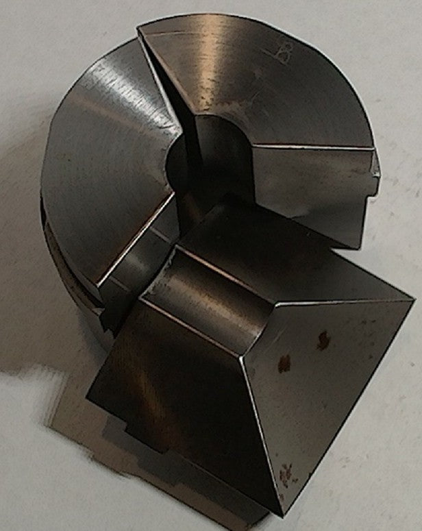 Lot 250-1013  Hardinge  5/8 inch round S20 collet pads