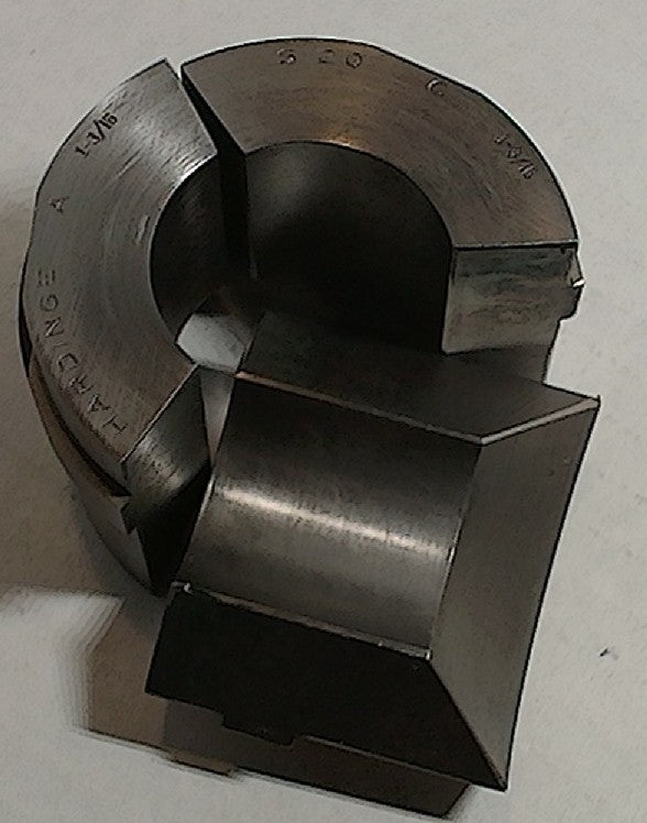 Lot 250-1015  Hardinge  1 3/16  inch round S20 collet pads