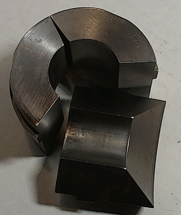 Lot 250-1021  Hardinge 1 1/16 inch round S20 collet pads