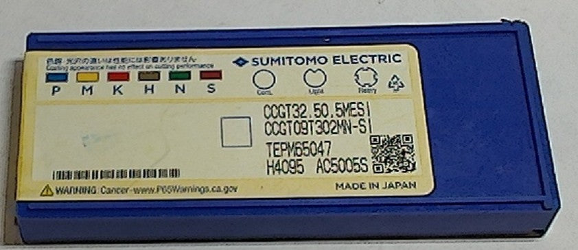 Lot 200-1070 Sumitomo CCGT32.50.5MESI Turning inserts