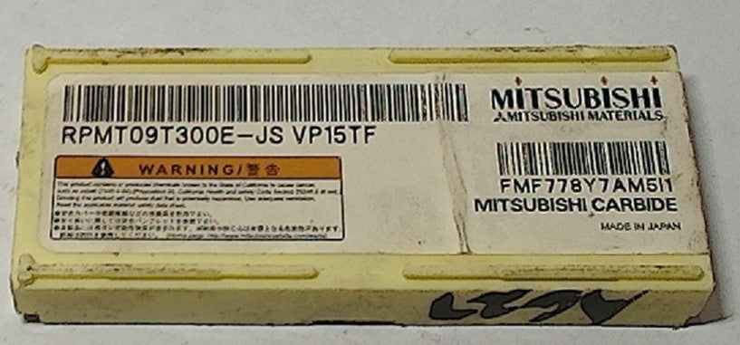Lot 100-1040 Mitsubishi RPMT09T300R-JS VP15TF Milling inserts