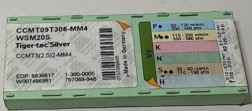 Lot 200-1077 Walter CCMT09T308-MM4 Turning inserts
