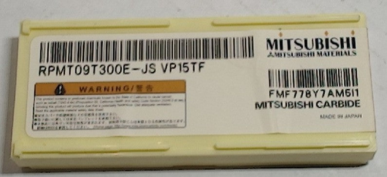 Lot 100-1052 Mitsubishi RPMT09T300E-JS VP15TF Milling inserts