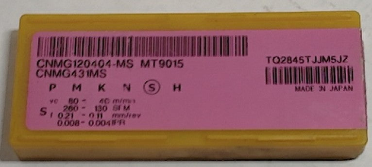 Lot 200-1084 Mitsubishi CNMG431MS Turning inserts