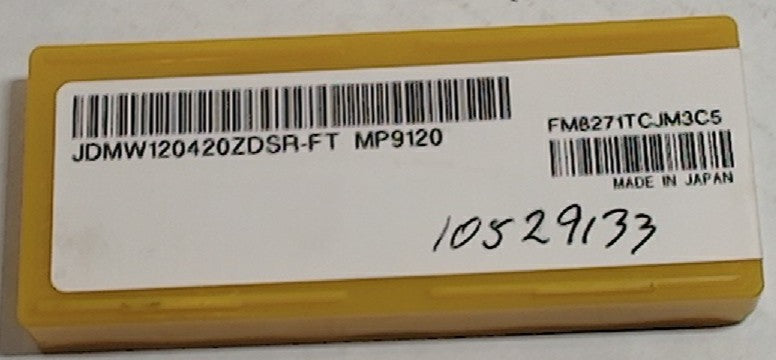 Lot 100-1058 Mitsubishi JDMW120420ZDSR-FT M99120 Milling inserts