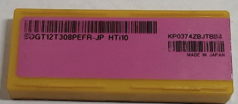 Lot 100-1063 Mitsubishi SOGT12T308PEFR-JP HTi10 Milling inserts