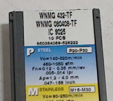 Lot 200-1096 Iscar WNMG432-TF Turning inserts