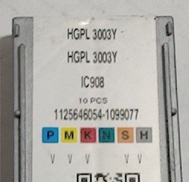 Lot 200-1097 Iscar HGPL 3003Y Grooving inserts