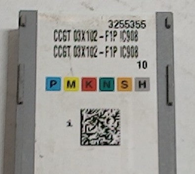 Lot 200-1098 Iscar CCGT 03X102-F1P IC908 Turning inserts