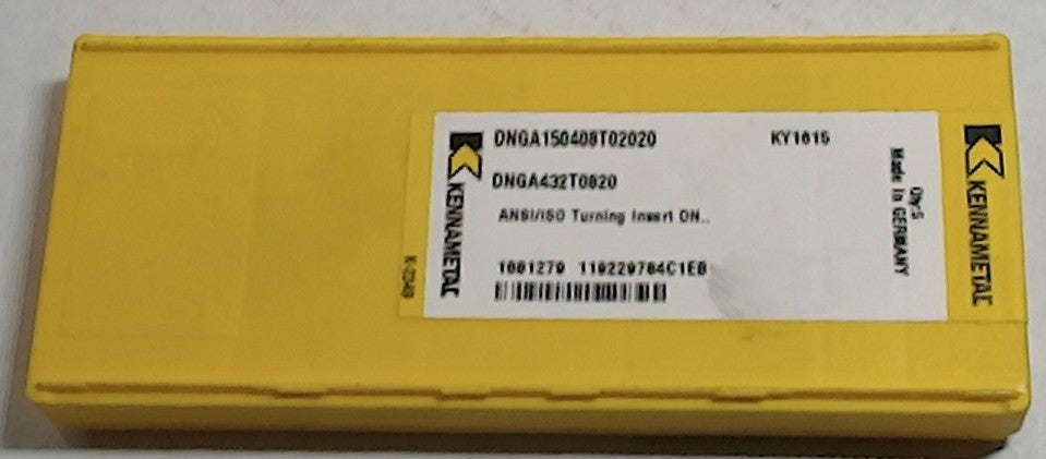 Lot 200-1104 Kennametal DNGA432T0820 Ceramic Turning inserts