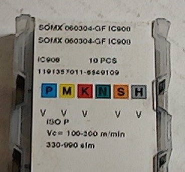 Lot 100-1065 Iscar SOMX 060304-GF IC908 Indexable drill inserts