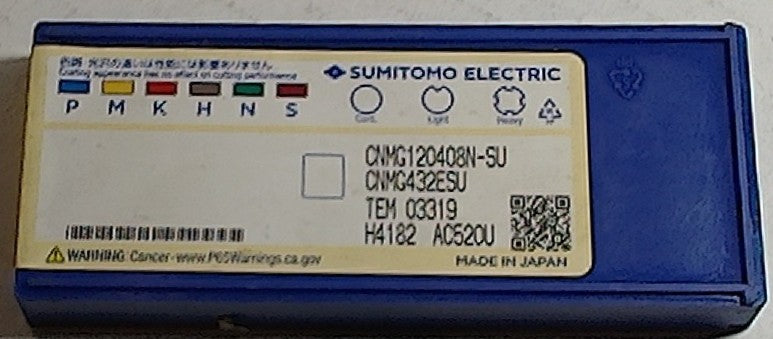 Lot 200-1113 Sumitomo CNMG432ESU Turning inserts