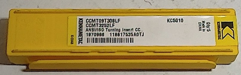Lot 200-1116 Kennametal CCMT3252LF Turning inserts