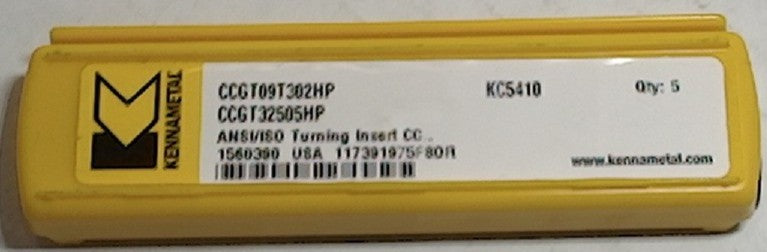 Lot 200-1123 Kennametal CCGT32505HP Turning inserts