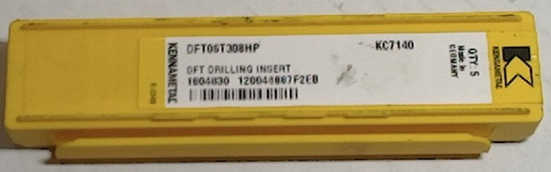 Lot 100-1079 Kennametal DFT06T308HP Indexable drilling inserts