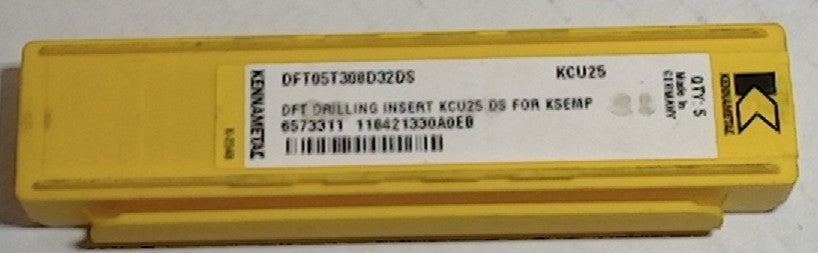 Lot 100-1080 Kennametal DFT05T308D32DS Indexable drilling inserts