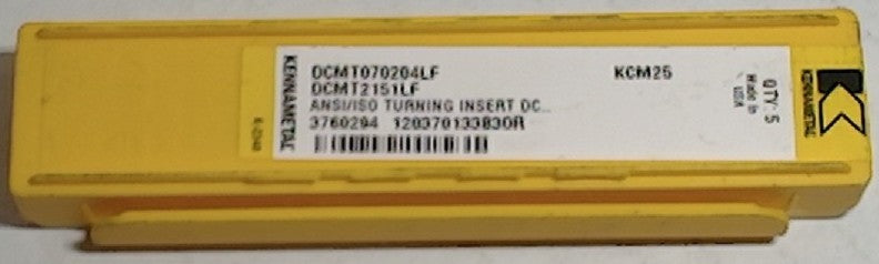 Lot 200-1127 Kennametal DCMT2151LF Turning inserts