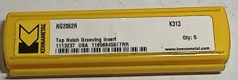 Lot 200-1139 Kennametal NG2062R Grooving inserts