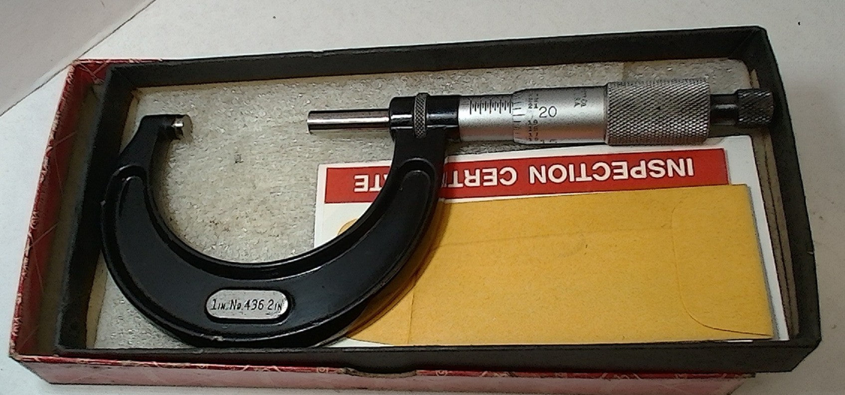Lot 400-1000 Starrett Model 436 1 to 2 inch micrometer