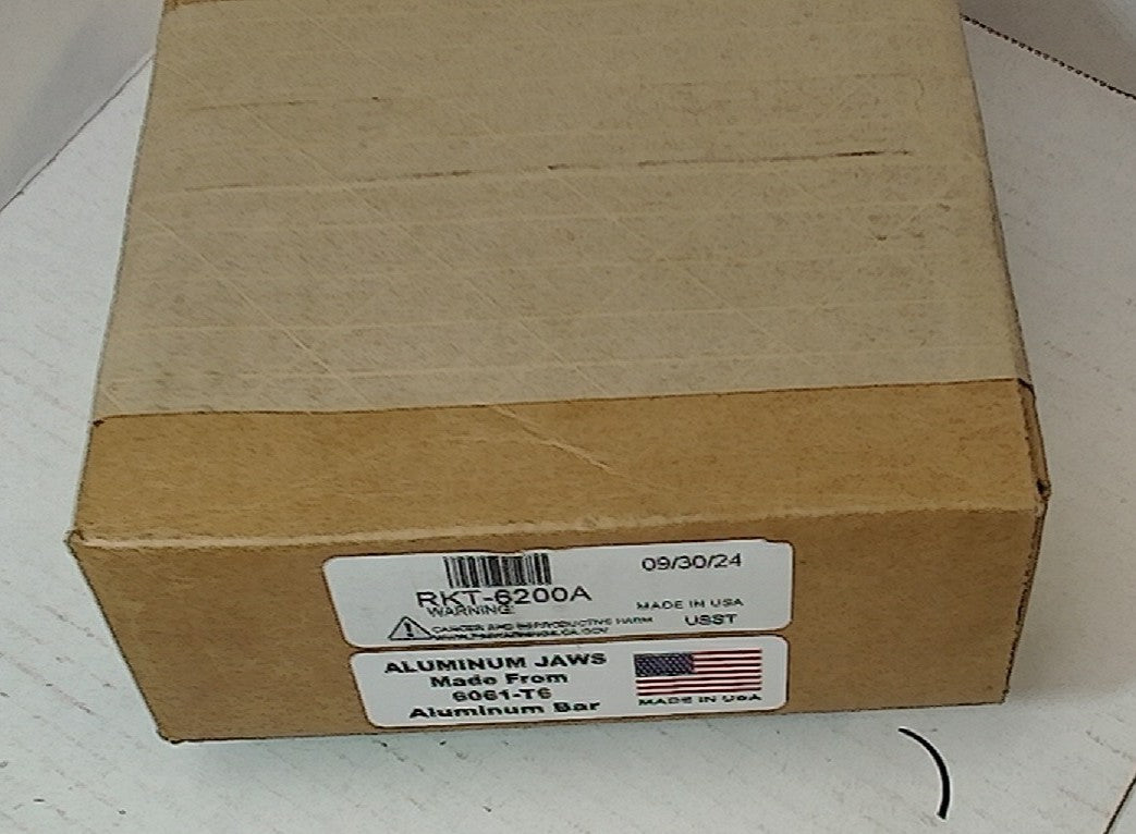 Lot 250-1032 6 inch aluminum pie jaws 1.5mm x 60 Degree serrations