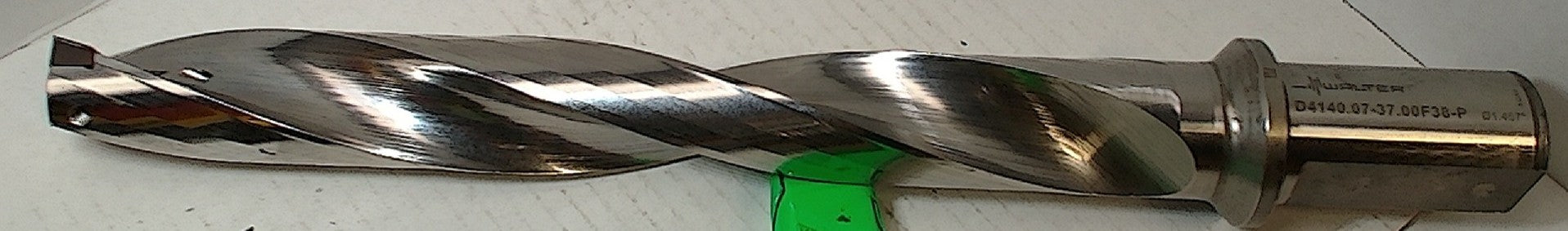 Lot 250-1044 Walter D4140.07-37.00F38-P replaceable tip drill 1.457 dia X 11.5" reach