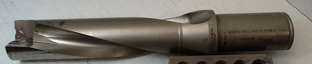 Lot 250-1051 Walter Indexable insert dill B4214.UF31.318Z1.127R-5 1.25" dia by 5" reach