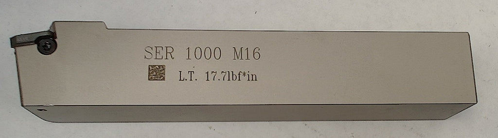 Lot 250-1079 Iscar SER 1000 M16 External threading tool with 1" shank
