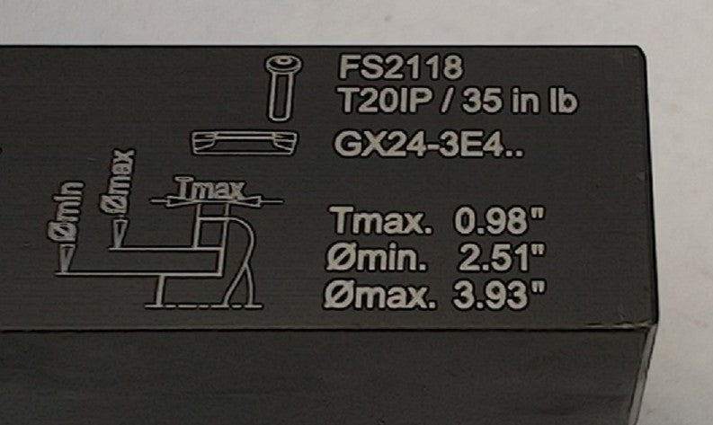 Lot 250-1080 Walter G1111.16R-4T25-064GX24 Axial grooving tool