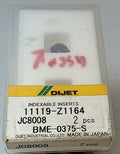 Lot 100-1085 Dijet BME-375-S 11119-Z1164 Indexable ball nose milling inserts