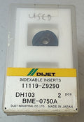 Lot 100-1089 Dijet BME-0750A 11119-Z9290 Indexable ball milling insert