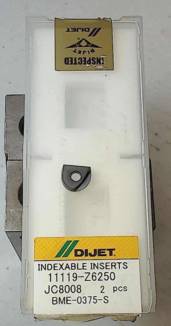 Lot 100-1094 Dijet BME-0375-S 11119-Z6250 Indexable milling insert