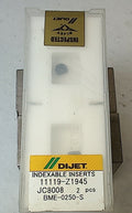 Lot 100-1096 Dijet BME-0250-S 11119-Z1945 0.250 dia. indexable ball nose milling inserts