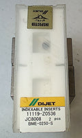 Lot 100-1100 Dijet BME-0250-S 11119-Z0536 Indexable ball milling inserts