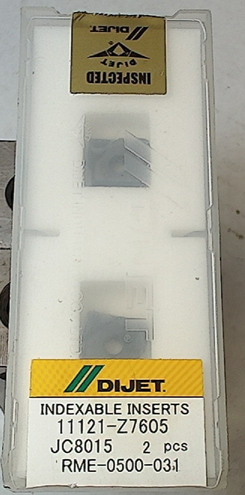 Lot 100-1107 Dijet RME-0500-031 11121-Z1667 Indexable milling inserts
