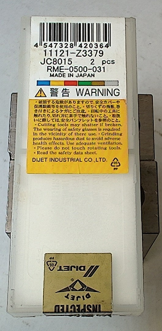 Lot 100-1105 Dijet RME-0500-031 11121-Z7605 Indexable milling insert