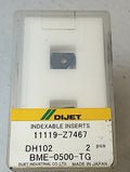 Lot 100-1113 Dijet BME-0500-TG 11119-Z7467 Indexable ball milling inserts