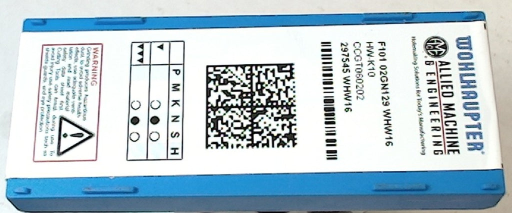 Lot 200-1147 Allied Machine CCGT060202 Turning inserts