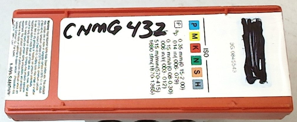 Lot 200-1148 Sandvik CNMG 432 - unidentified turning inserts